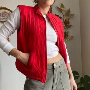 vintage silk insulated vest